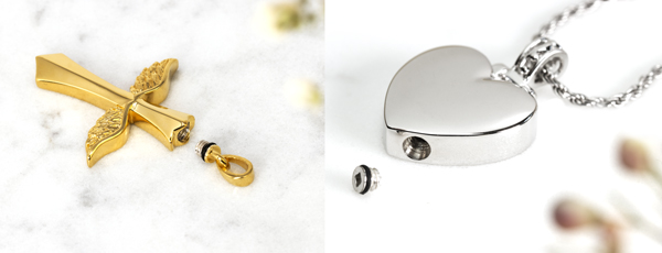 cremation jewelry urn opening types